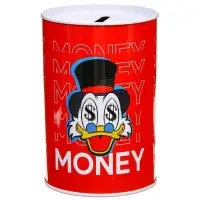 Копилка металлическая, 6,5 см х 6,5 см х 12 см "MONEY", Disney