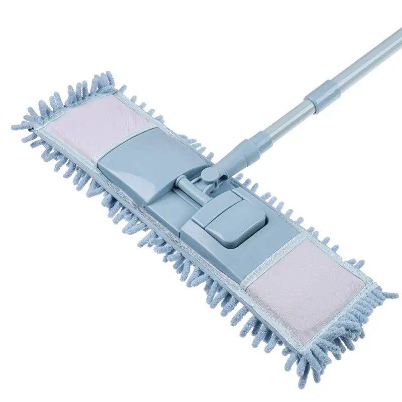 Швабра со смен.насадкой тм VETTA, ручка телескоп. металл, пластик 70-120см, насадка микрофиб. 95г/м2