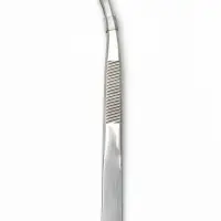 Пинцет со скошенными кончиками, широкий, 8.5 см