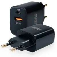 USB сетевое зарядное устройство AVS 2 порта UT-723 (USB QC 3.0+PD Type C)