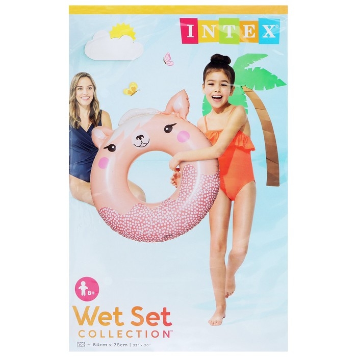 Круг для плавания «Милые зверята», 84 (91) см х 76 см, от 8 лет, до 40 кг, 59266NP, цвет МИКС Круг для плавания «Милые зверята», 84 (91) см х 76 см, от 8 лет, до 40 кг, 59266NP, цвет МИКС