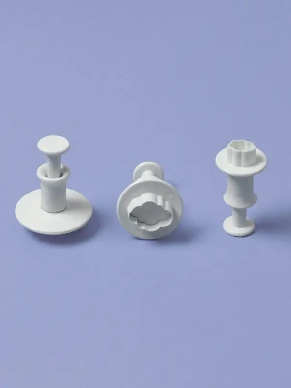 Плунжеры кондитерские &laquo;Облака&raquo;, набор 3 шт., пластик, белые