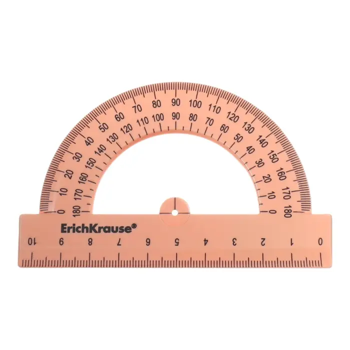 Транспортир 180°/10см, ErichKrause, Pastel Bloom, микс Транспортир 180°/10см, ErichKrause, Pastel Bloom, микс