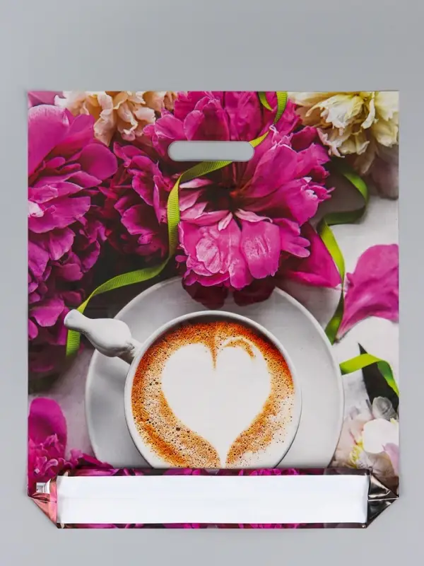 Пакет &laquo;Паула&raquo;, полиэтиленовый с вырубной ручкой, 38&times;45 + 3 см, 60 мкм