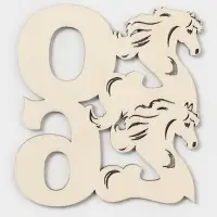 Подставка под горячее Доляна «Новый год 2026», 9×8 см, дерево Подставка под горячее Доляна «Новый год 2026», 9×8 см, дерево