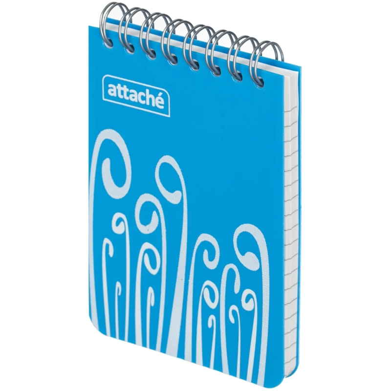 Блокнот А7,пласт обл,80л, ATTACHE FANTASY,голуб