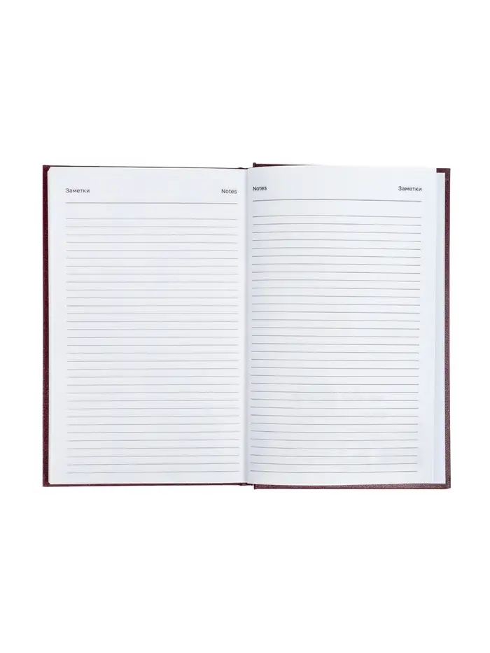 Ежедневник датир 2026г А5 168л б/вин, Бордо Ежедневник датир 2026г А5 168л б/вин, Бордо