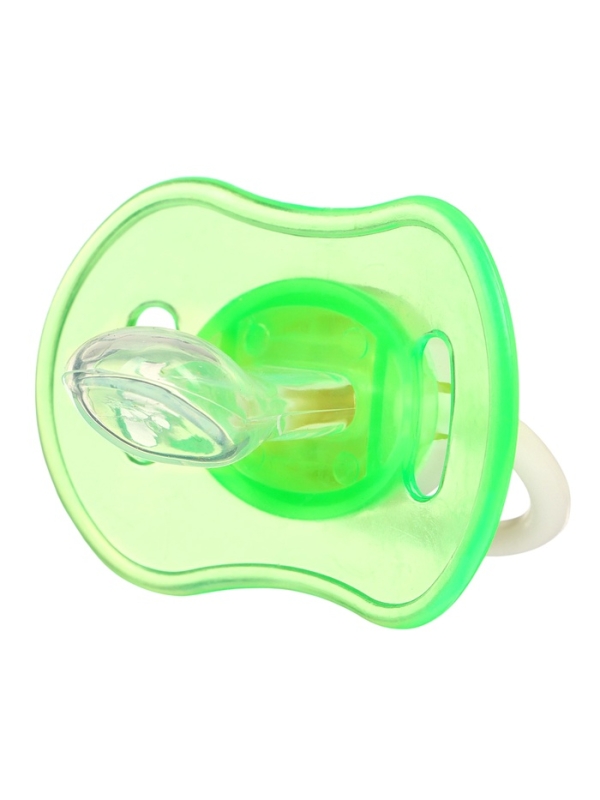 Пустышка ортодонтическая, с колпачком, от 3 мес., цвет голубой/зеленый Пустышка ортодонтическая, с колпачком, от 3 мес., цвет голубой/зеленый