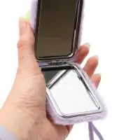 Зеркало складное &laquo;Лягушка&raquo; с увеличением, 8.7&times;6.5&times;5.5 см, сиреневое