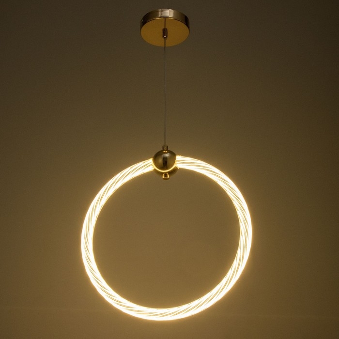 Светильник BayerLux "Круг" LED 32Вт золото 34,5х6х37-120 см