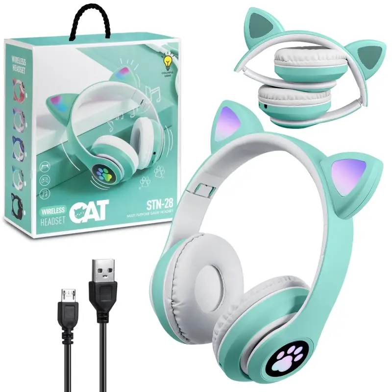 Наушники Bluetooth STN-28 зеленые (80шт/кор) Наушники Bluetooth STN-28 зеленые (80шт/кор)