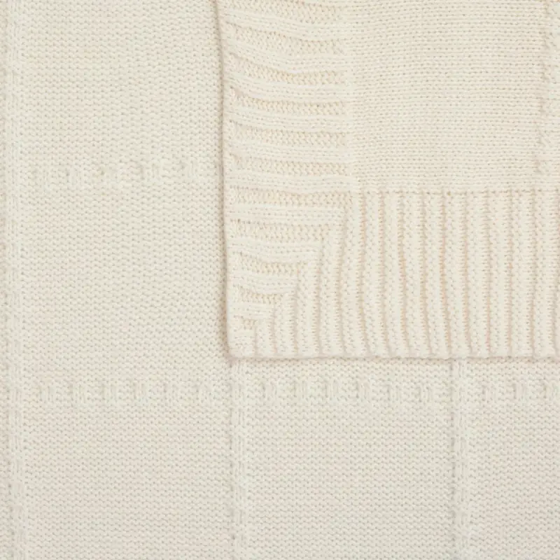 Плед Quadrisma, белый (молочный)