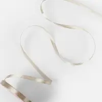 Лента атласная, 6 мм, 23&plusmn;1 м, тёмно-кремовая №268