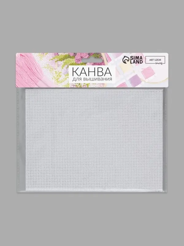 Канва для вышивания №11, 30&times;20 см, белая