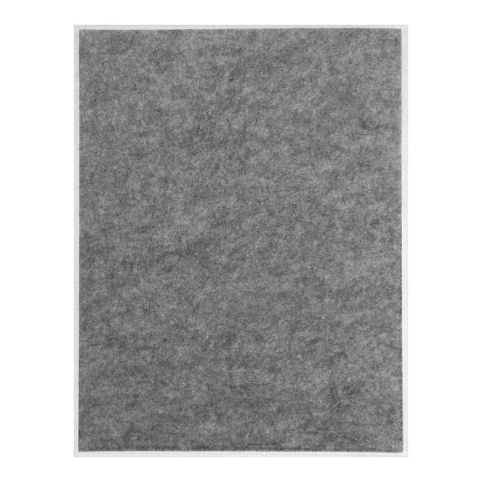 Накладка для мебели из войлока, 210х300 мм, клейкая поверхность, цвет серый Накладка для мебели из войлока, 210х300 мм, клейкая поверхность, цвет серый