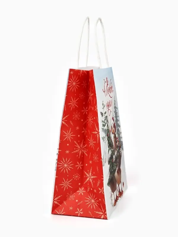 Набор подарочных пакетов &laquo;С Новым счастьем!&raquo;, 10 шт., 21&times;27&times;11 см