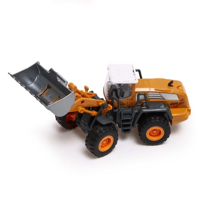 Погрузчик металлический «Стройтехника», подвижные детали, с элементами из пластика Погрузчик металлический «Стройтехника», подвижные детали, с элементами из пластика