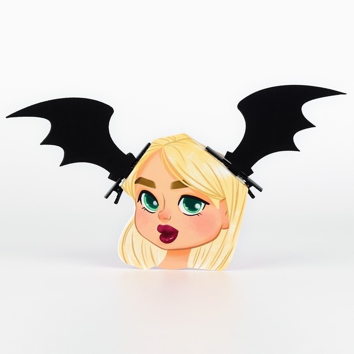 Заколки для волос ушки «Крылья», черные, 2 шт, 11 х 12 см Заколки для волос ушки «Крылья», черные, 2 шт, 11 х 12 см