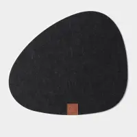 Салфетка сервировочная на стол Доляна &laquo;Грэй&raquo;, 33.5&times;38.4 см, толщина 4 мм, чёрная