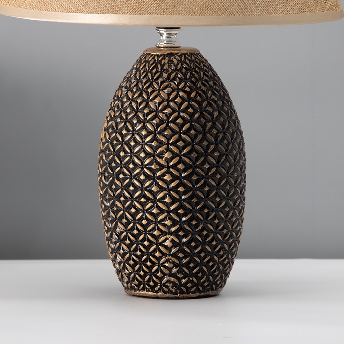 Настольная лампа с абажуром RISALUX «Дженора», Е27, 40 Вт, 28×28×41 см Настольная лампа с абажуром RISALUX «Дженора», Е27, 40 Вт, 28×28×41 см