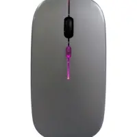 Мышь MB-2.4 беспроводная, оптическая, подсветка, 800-1600 dpi, USB, Bluetooth, серая