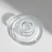 Подсвечник стекло на 1 свечу "Тео" прозрачный d=2,5 см 6,5х6,5х3,5 см