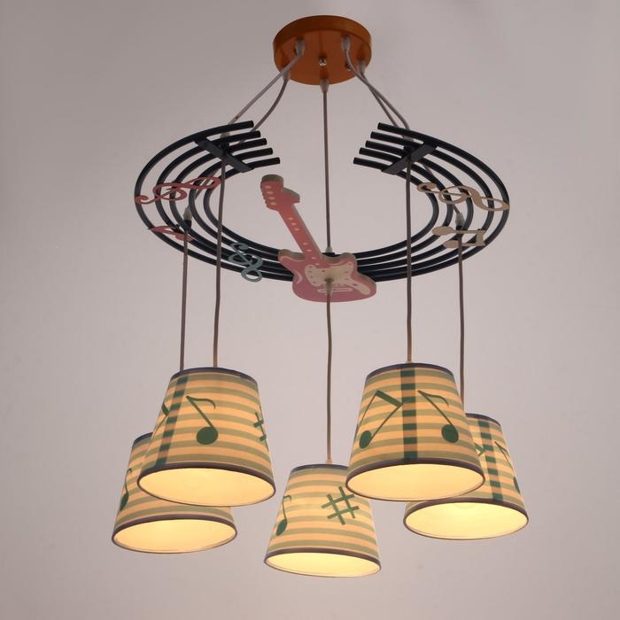 Люстра 86205/5 E27 40Вт голубой 59х54х27-107 см BayerLux