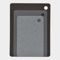 Набор досок разделочных "Грей", гибкие, прямоугольные,  3 шт 38х29;33,5х24;29х19 см