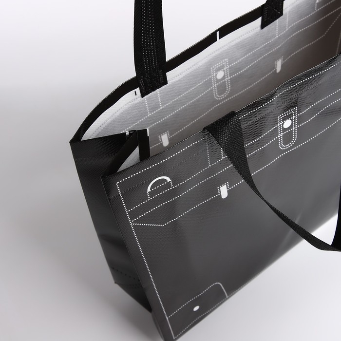 Сумка без застёжки, цвет чёрный Сумка без застёжки, цвет чёрный