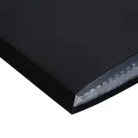 Папка с 20 вкладышами А5, 500 мкм, Calligrata, текстура &laquo;песок&raquo;, черная