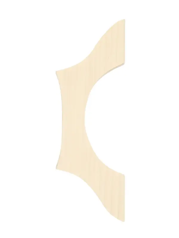 Ручка для бани и сауны, 25&times;7.5&times;2.7 см, деревянная