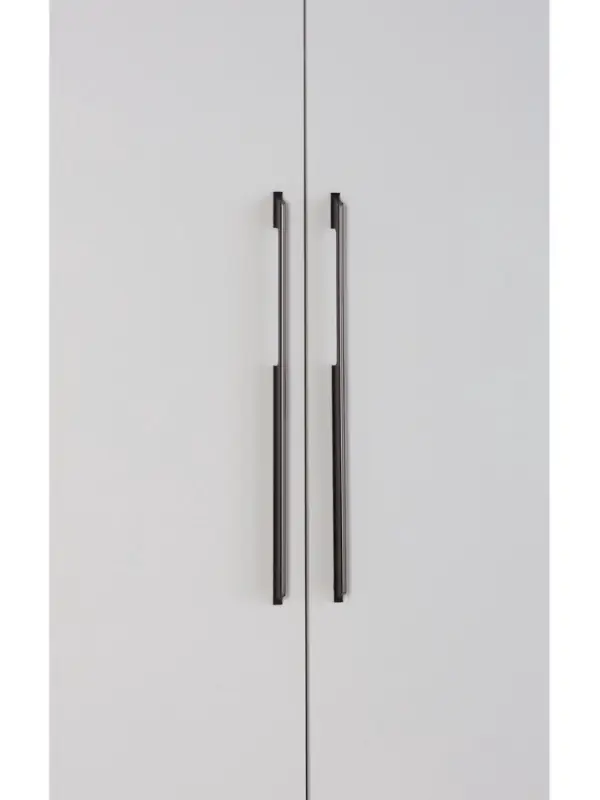 Ручка-скоба CAPPIO, алюминий, м/о 576 мм, цвет черный с серой вставкой