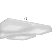 Люстра с ПДУ 10005/4 LED 180Вт 3000-6000К диммер с подсветкой белый 50х50х10 см BayerLux