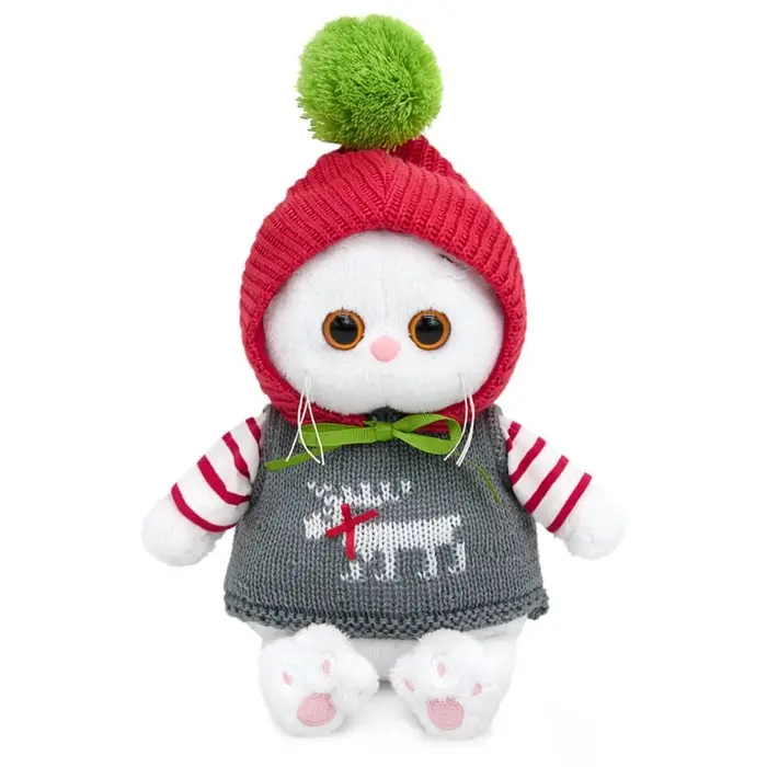 Мягкая игрушка Мягкая игрушка "Кошечка Ли-Ли baby в жилете и шапочке с помпоном", 20 см LB-156