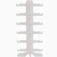 Подставка под очки 6 мест, 16&times;14.5&times;35.5 см, белая