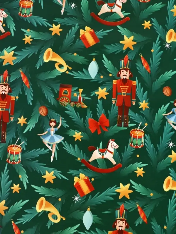 Набор упаковочной бумаги &laquo;Зимняя сказка&raquo;, 4 листа, 70 &times; 100 см