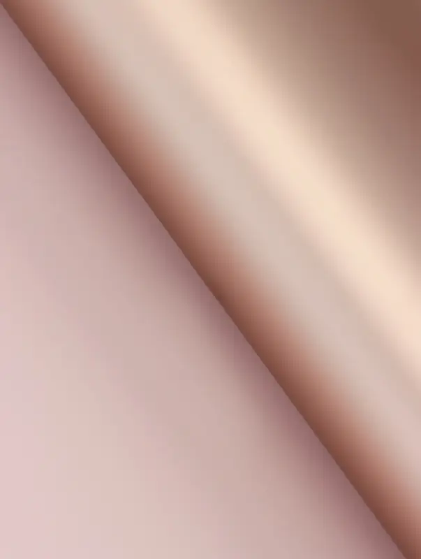 Плёнка матовая для цветов и букетов, двухсторонняя &laquo;Цветной блеск&raquo; пудра, бронза, 0.58&times;10 м