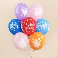 Воздушный шар латексный 12" &laquo;Смешарики&raquo;, ассорти, 25 шт.