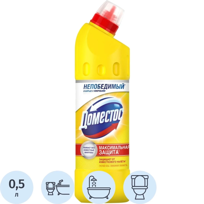 Средство для сантехники Доместос универсальное Лимонная свежесть 500 мл