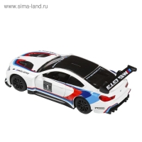 Машина металлическая BMW M6, 1:43, инерция, открываются двери, цвет белый