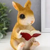 Фигурка полистоун TAKE IT EASY &laquo;Зайка читает книжку&raquo;, 10&times;8&times;15 см