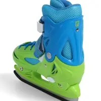 Коньки детские раздвижные BlackAqua, р. 30-33, для фитнеса, зелёные, синие Коньки детские раздвижные BlackAqua, р. 30-33, для фитнеса, зелёные, синие