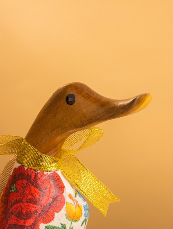 Сувенир «Утка в цветах», 13×9×24 см, дерево Сувенир «Утка в цветах», 13×9×24 см, дерево