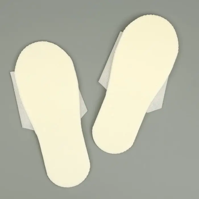 Одноразовые тапочки, стандарт, нескользящие, белые, 42 р. Одноразовые тапочки, стандарт, нескользящие, белые, 42 р.