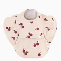 Нагрудник для кормления, непромокаемый с карманом, бежевый M&B