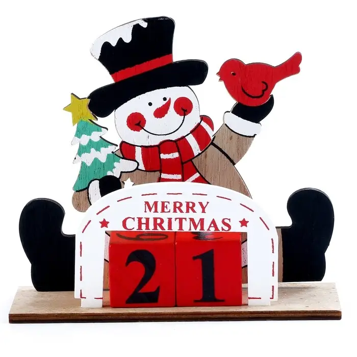 Календарь настольный вечный &laquo;С Новым годом!&raquo;, 15 см, МИКС