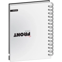 Бизнес-тетрадь All Right А5,120л, 148х205, 1 разд, FRONT, черная, 0015