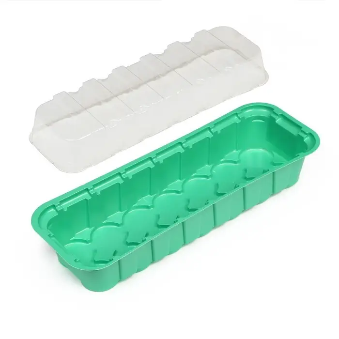 Мини-парник для рассады, 35×13×11 см, 24 ячейки под таблетки для рассады d=4 см, пластик, Greengo