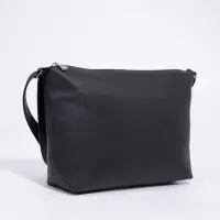 Сумка женская кросс-боди на молнии, 25&times;8&times;19 см, чёрная