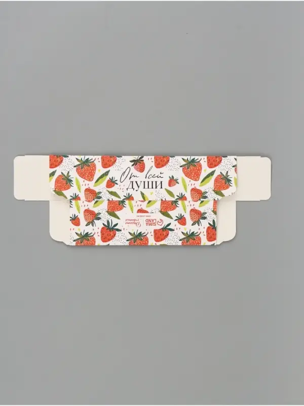 Коробка подарочная с окном &laquo;От всей души&raquo;, 18&times;5.5&times;5.5 см, самосборная